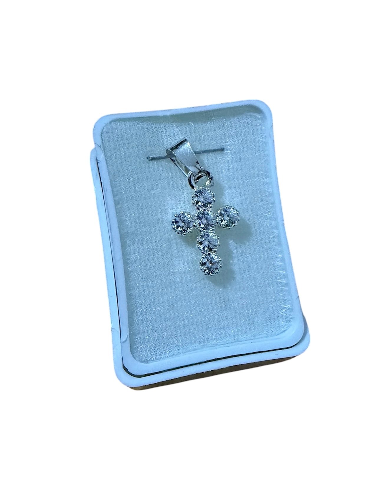 Dije Cruz zirconia Plata .925